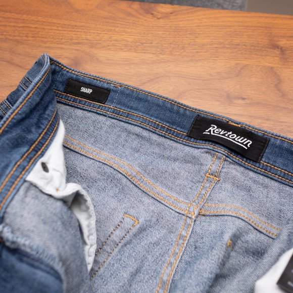 Revtown Mens' Jeans - Sharp Fit Vintage Indigo 31x30 - Picture 7 of 7